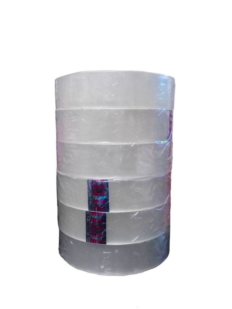 '6 Pieces' - 1 Inch Transparent Tape - 65 Meters.