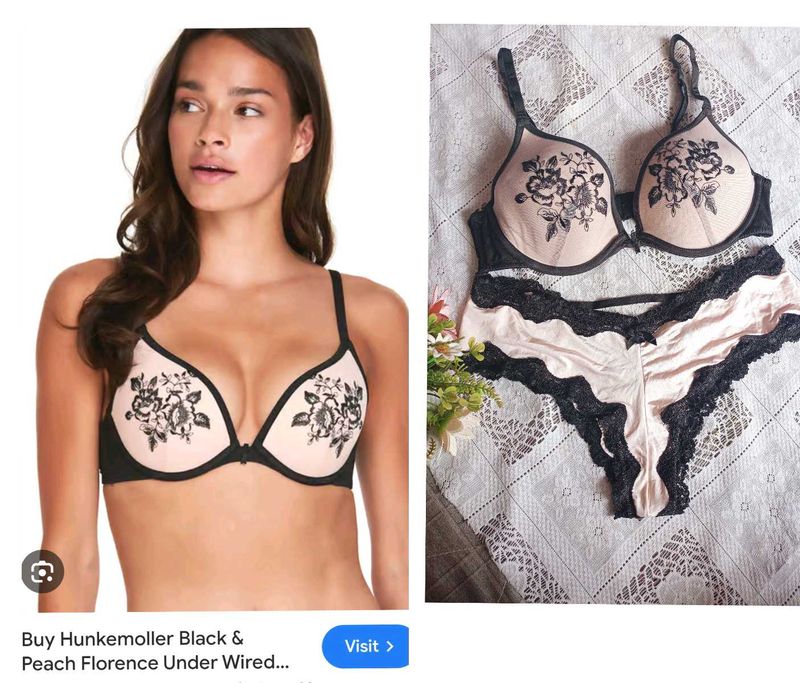 Floral push up Bra &amp; Panty Set