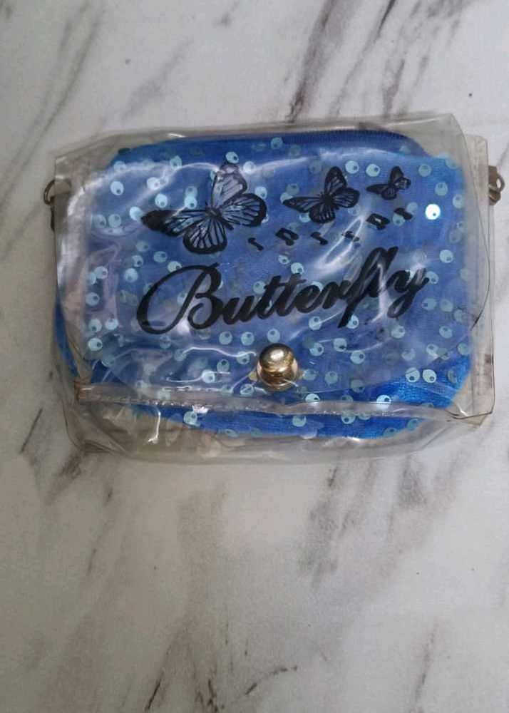 Butterfly Sequin Crossbody Bag