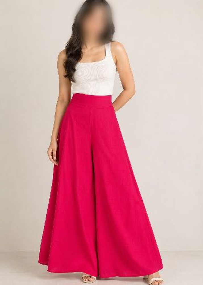 Vibrant Pink Palazzo Pants