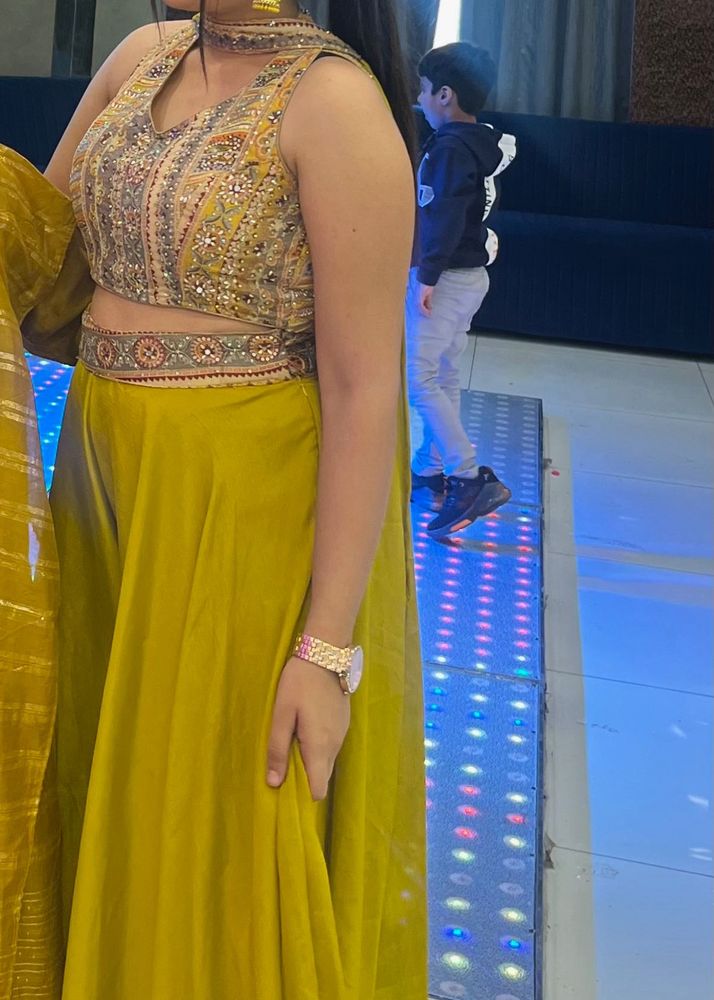 Embellished Yellow Ethnic Blouse