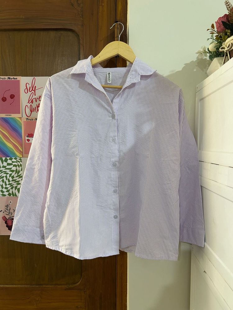 Striped Button-Down Shirt