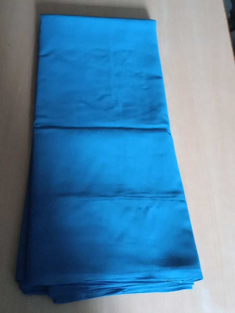 blue  saree Material Fabric