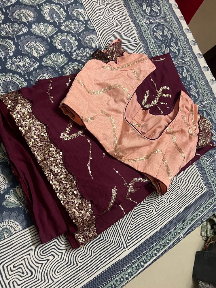 Designer Lehenga saree