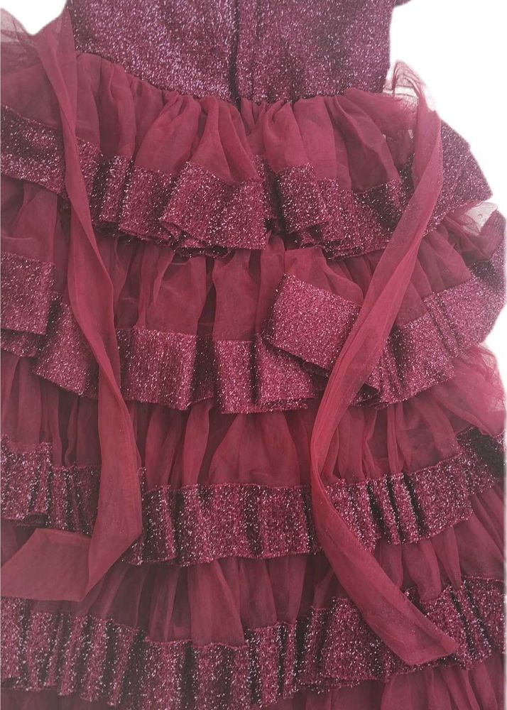 Sparkling Tiered Lehenga Skirt