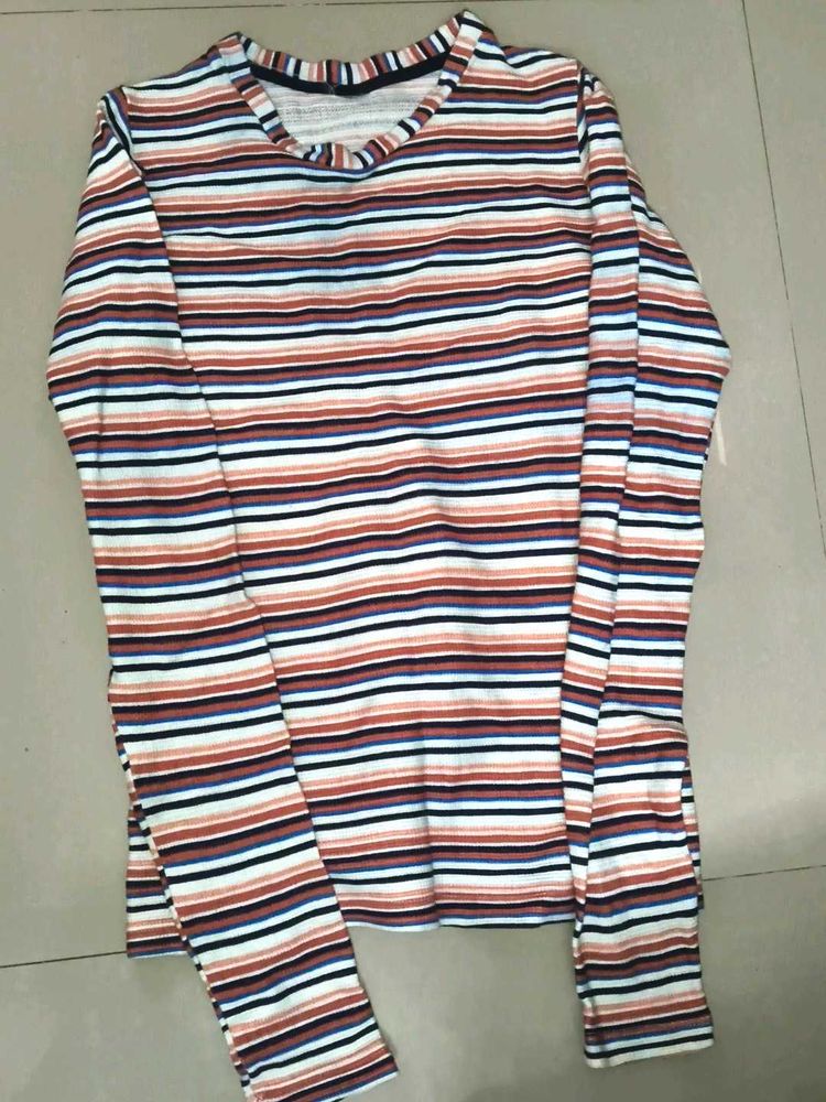 Striped Long Sleeve Top