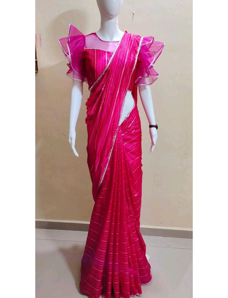 Bollywood Beautiful Saree With Readymade Blouse