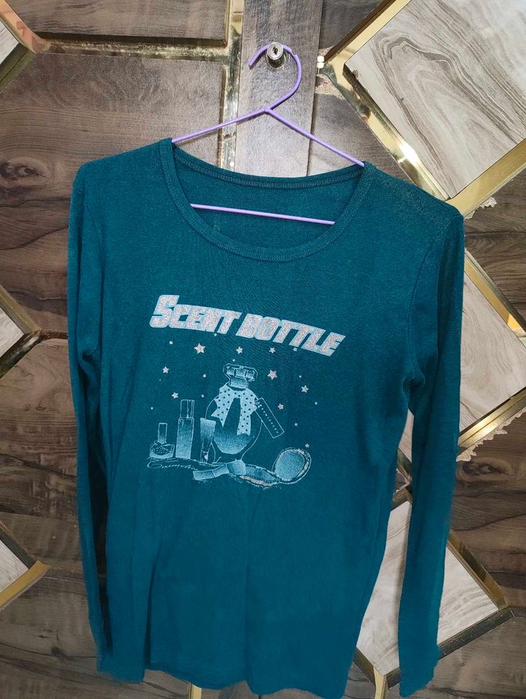 Teal Gothic Graphic T-Shirt