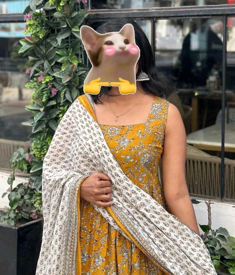 Yellow Printed Kurta Set with Dupatta