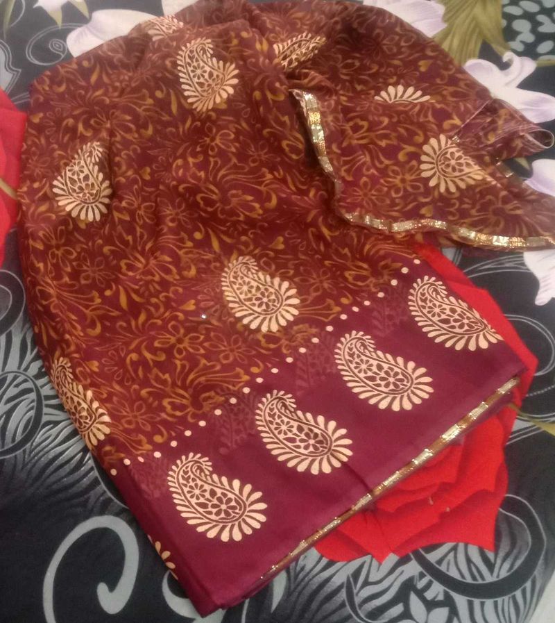 printed saree for daily wear