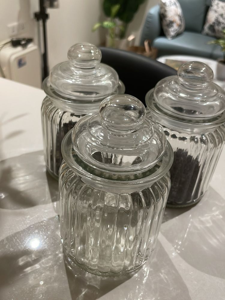 Glass Jars Set