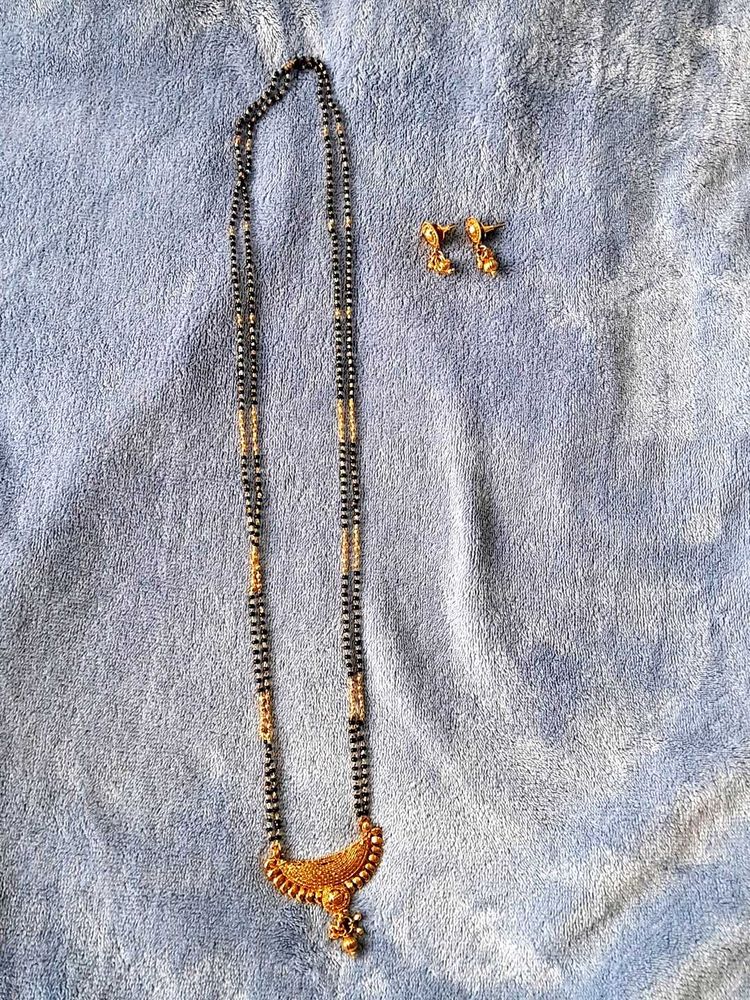 Traditional Mangalsutra with Earrings