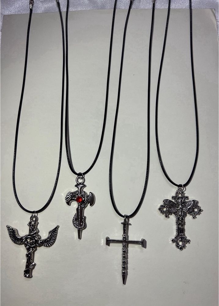 Gothic Cross Pendant Necklaces