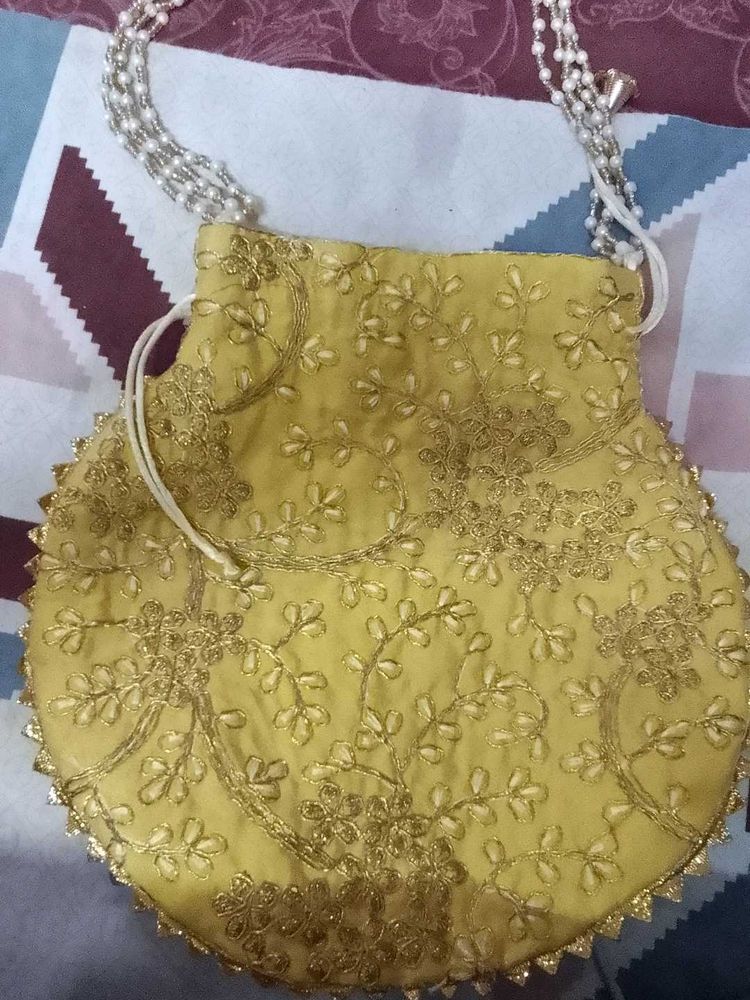 Embroidered Potli Bag