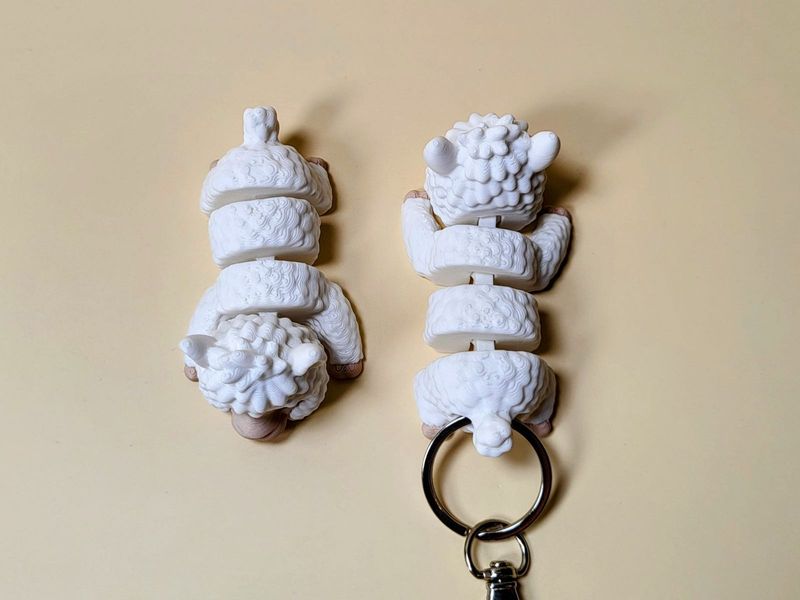 Cute Alpaca Keychain Set