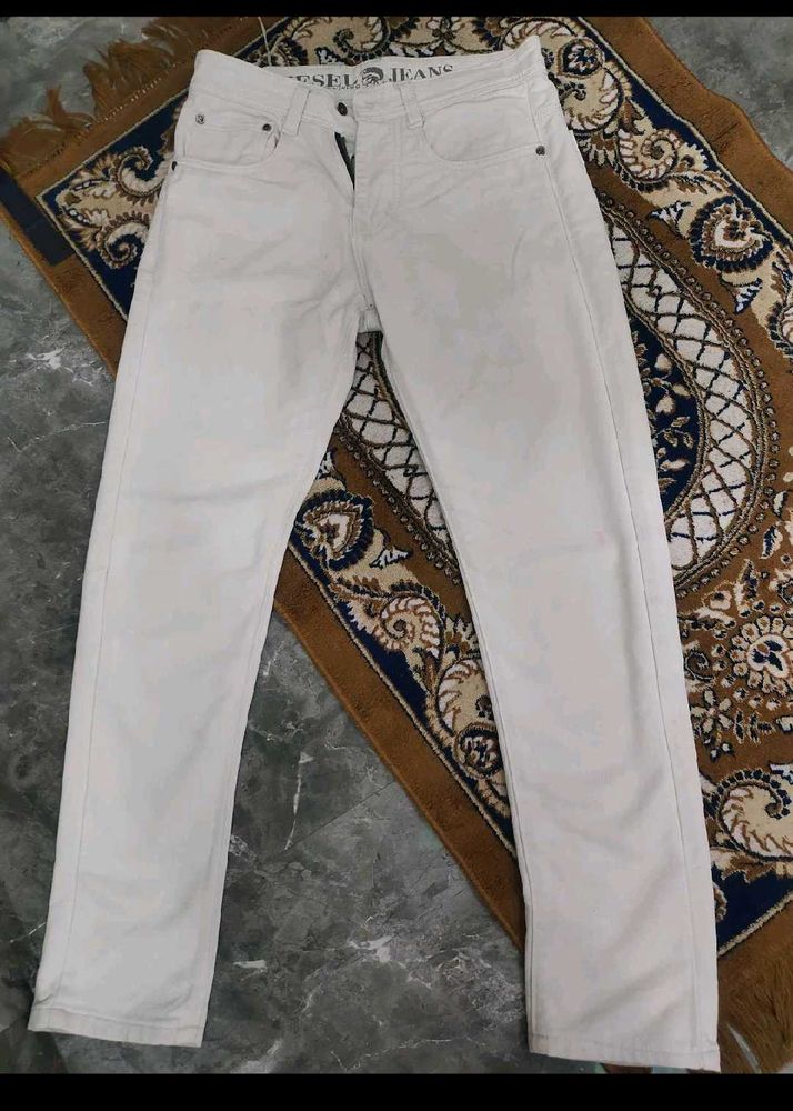 Diesel Jeans Men's Off-White Pants