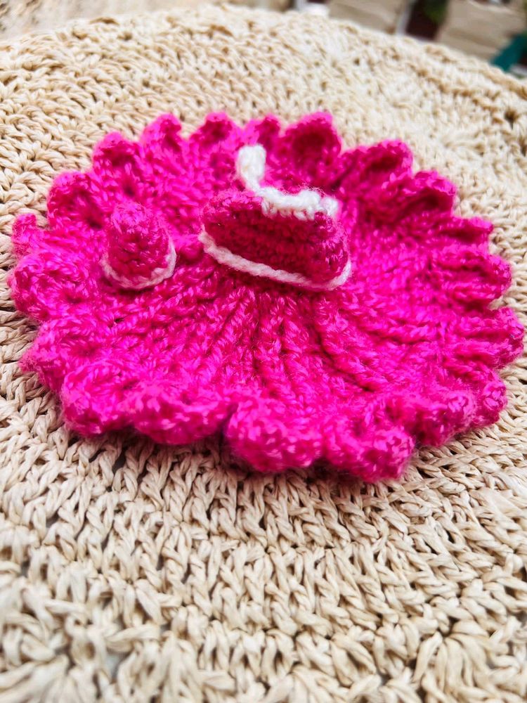 beautiful pink kanha ji dress