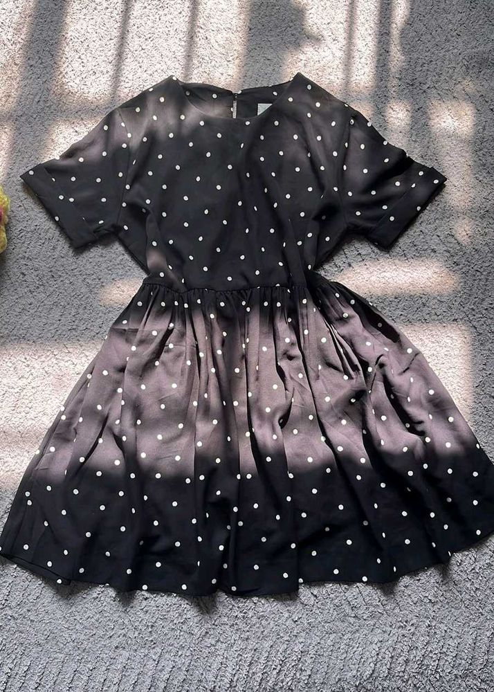Polka Dot Fit &amp; Flare Dress