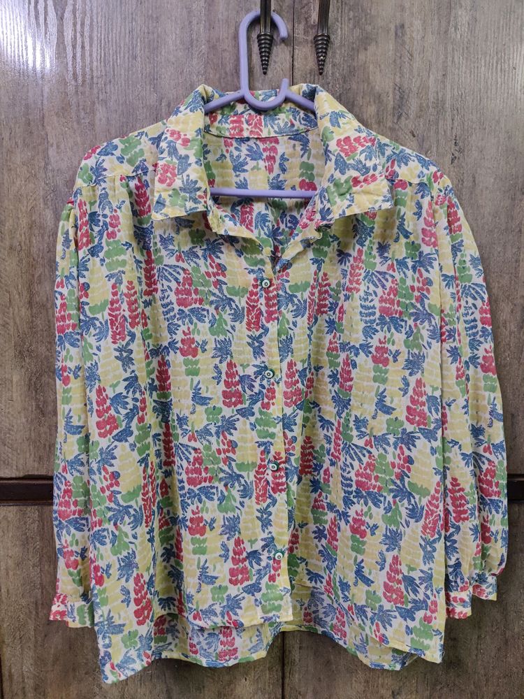Export Warehouse Size Large Loose Fitting Shirt
