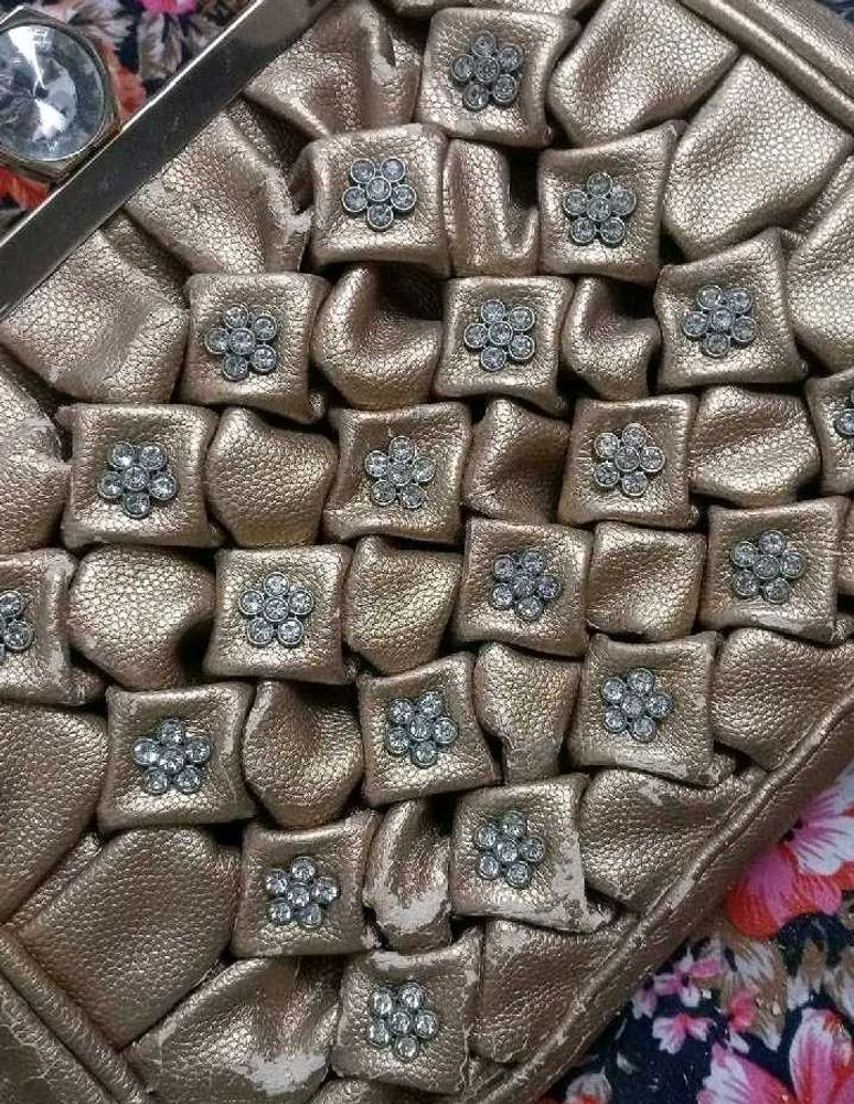 Chic Metallic Clutch Bag