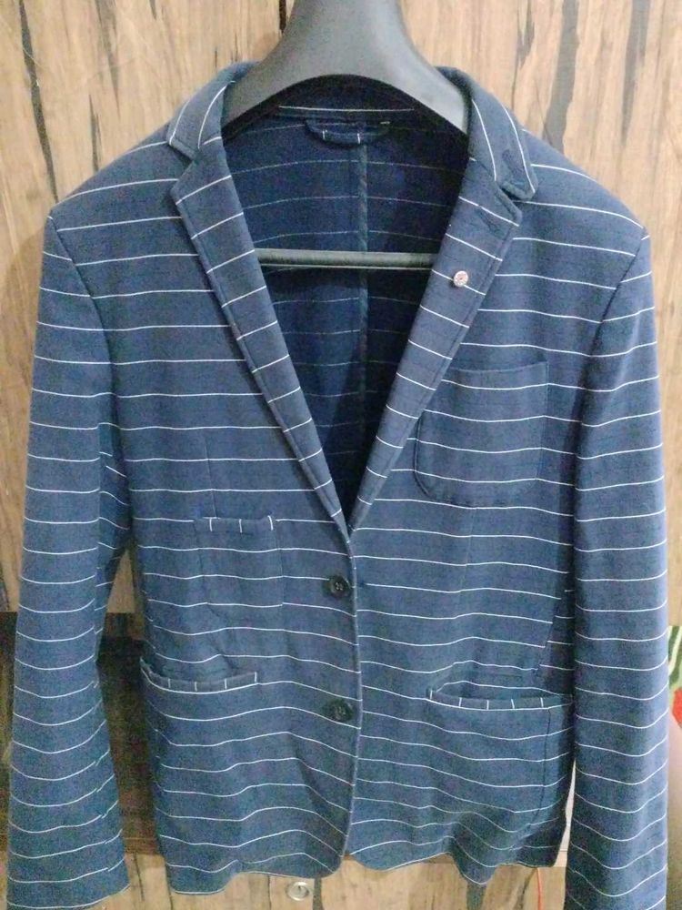 Striped Casual Blazer