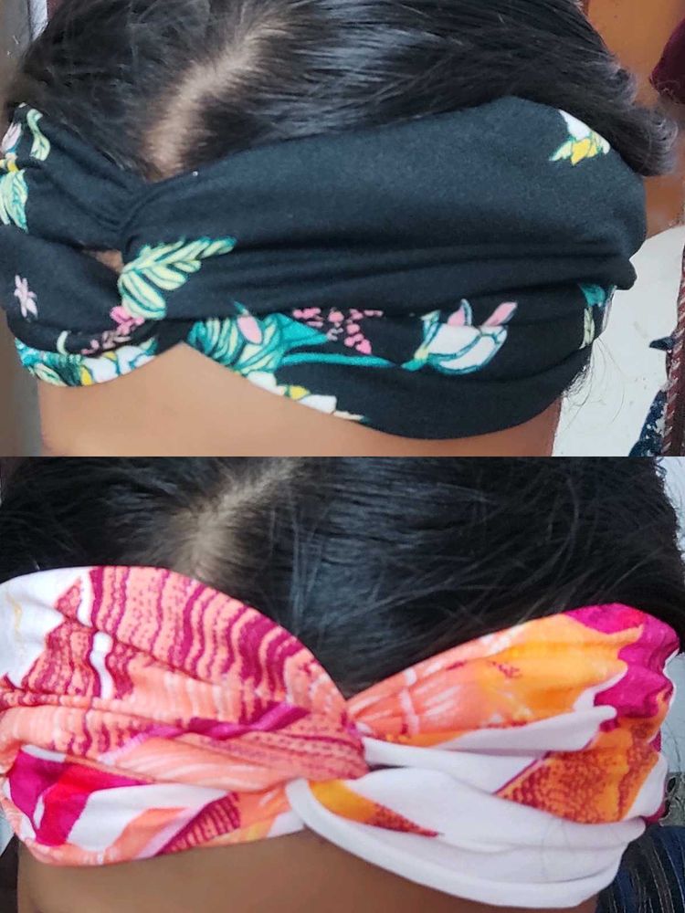 Floral Print Headbands - Set of 2