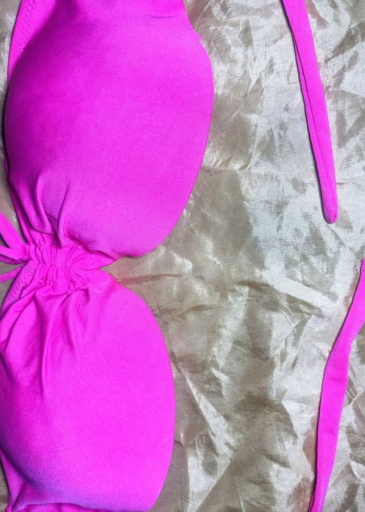 Bright Pink Bikini Top