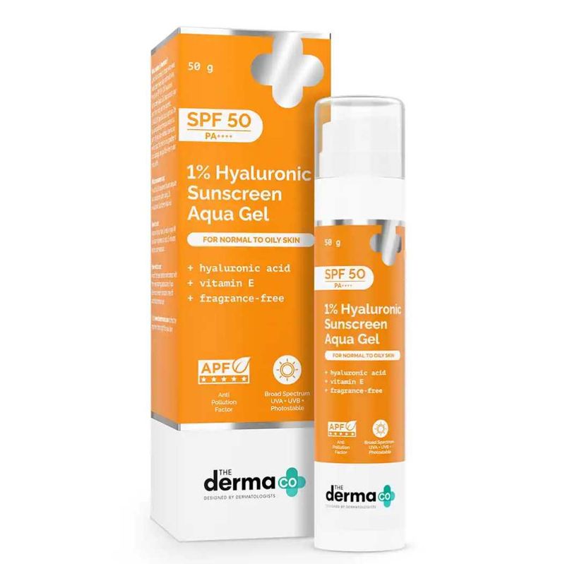 The Derma Co. Hyaluronic Sunscreen Aqua Gel SPF 50