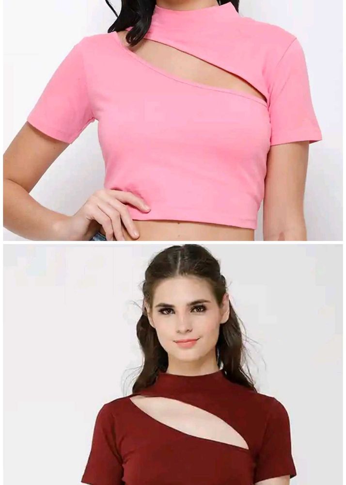 Combo of two Chic Cut-Out Crop Top