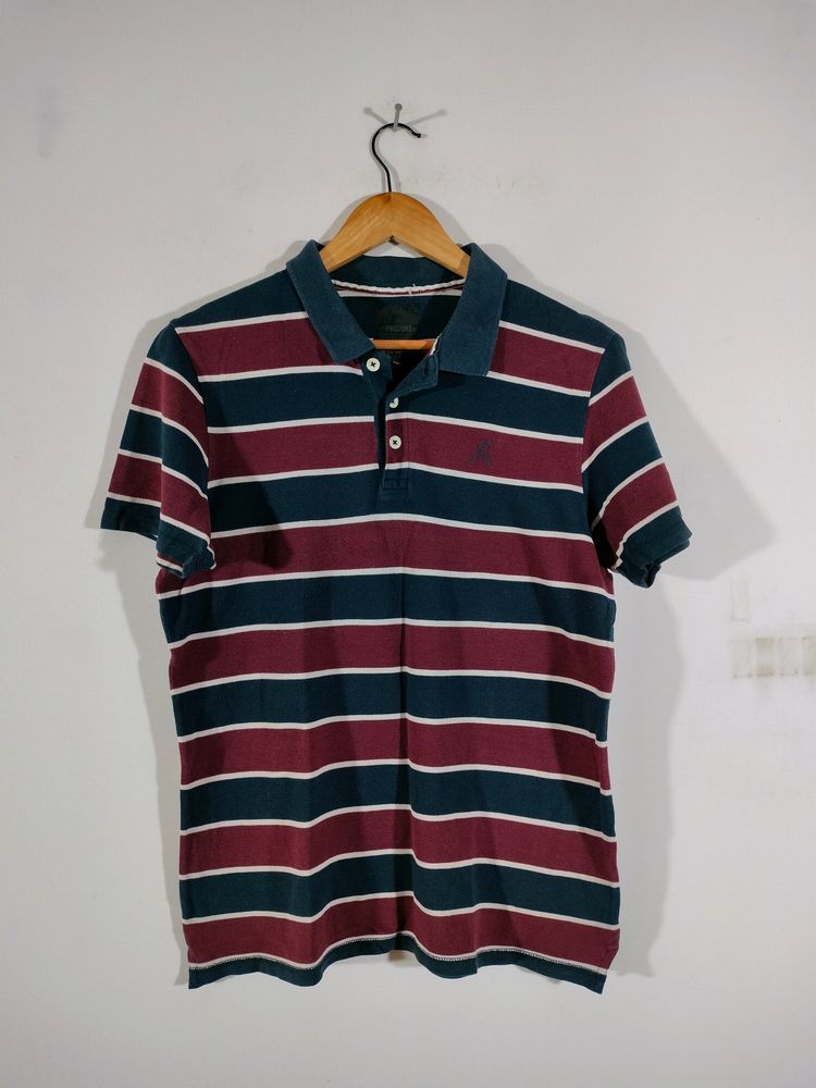 Multicolour Striped T Shirt (Men's)