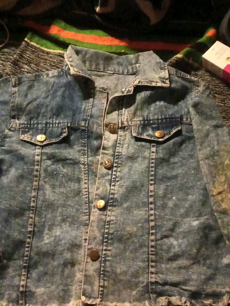 Distressed Denim Jacket