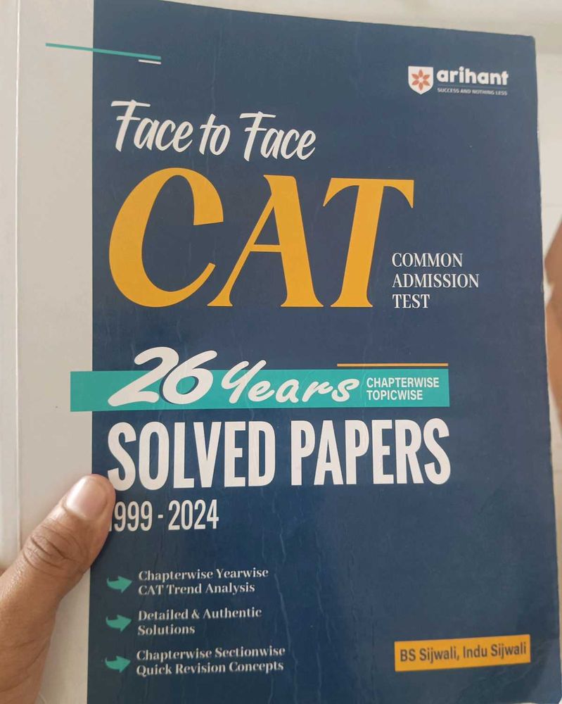 🎯 CAT EXAM MASTERY: Arihant 26 Years Solved Paper