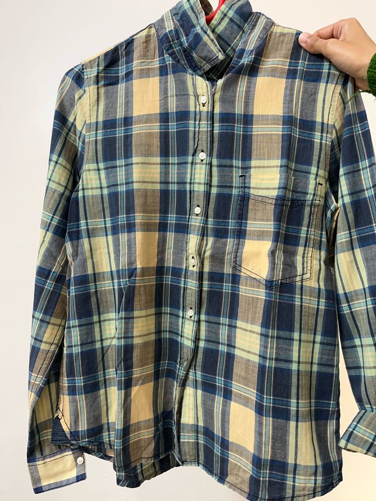 Mango Checked Shirt Size S