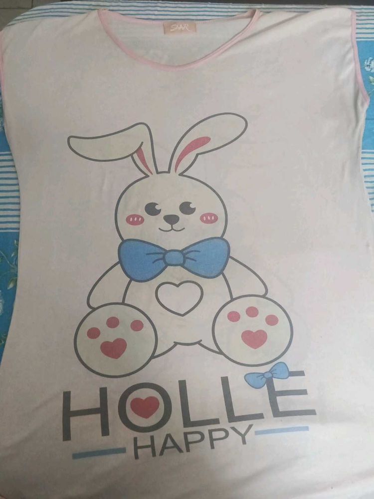 Cute Bunny Nightsuit Top