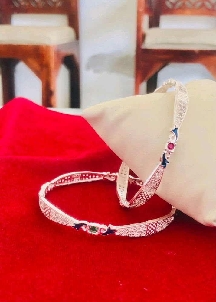 Ladies Bangles Pure Silver