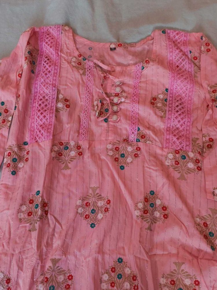 Pink Women Kurti New Without Tag