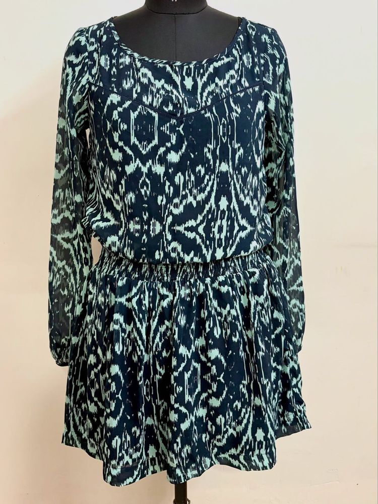 Stylish Printed Mini Dress