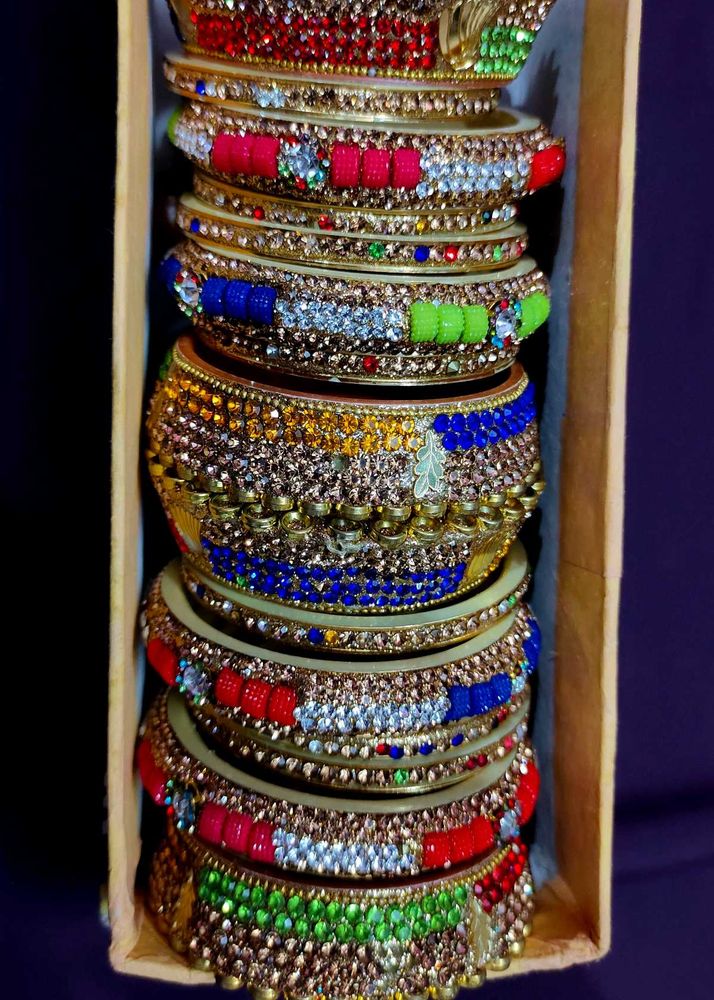Boho Beaded Bangles Set