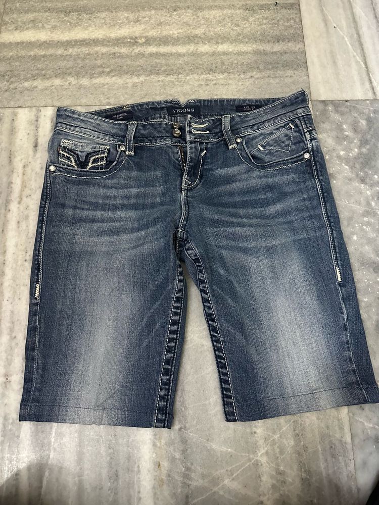 Vigoss Blue Denim Bermuda Shorts