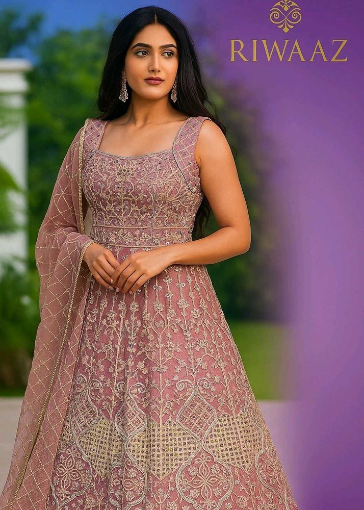 PINK PARTY WEAR GOWN