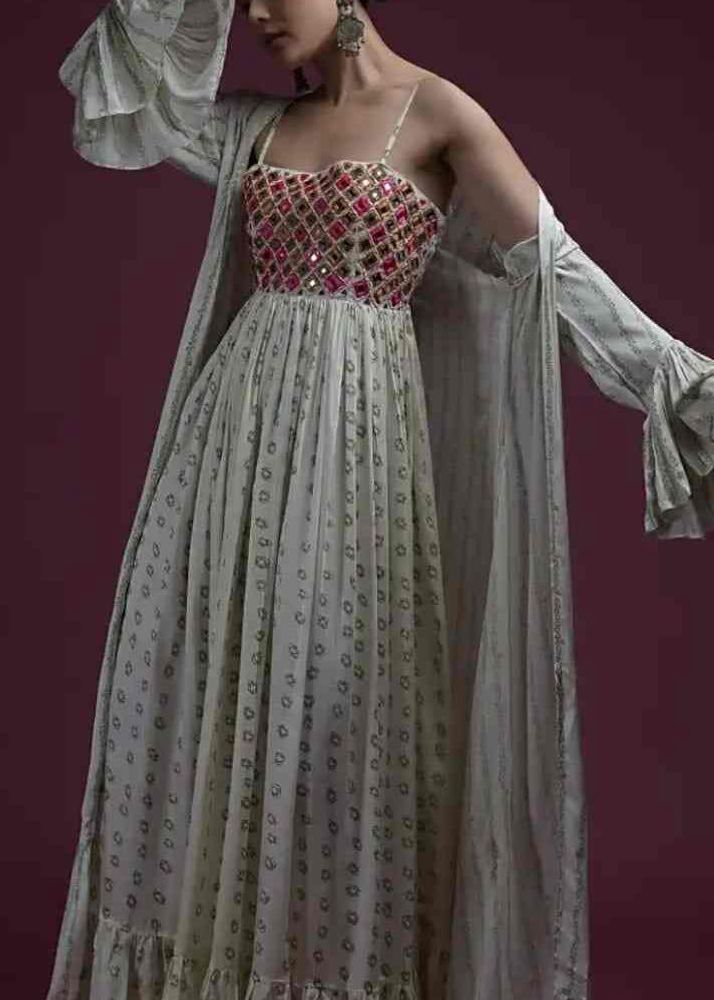 Kalki Fashion Elegant Embellished Gown with Shrug
