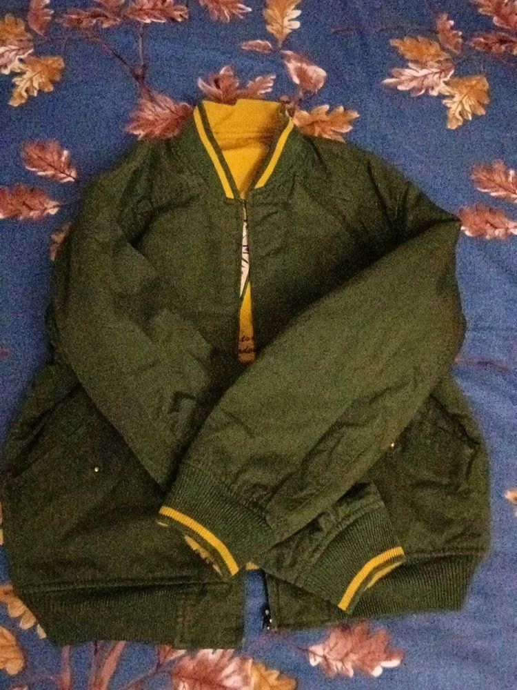 Men's reversible Green Bomber Jacket