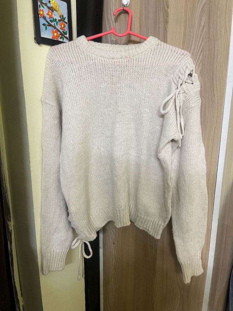 B1G1 Cute Knit Sweater with Tie Details