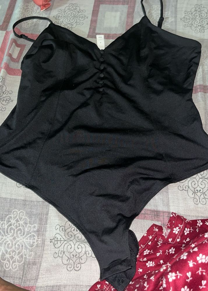 Sleek Black Bodysuit