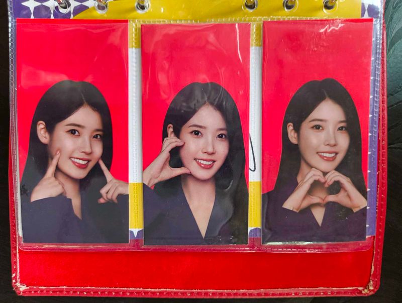 IU colgate binder with photocards