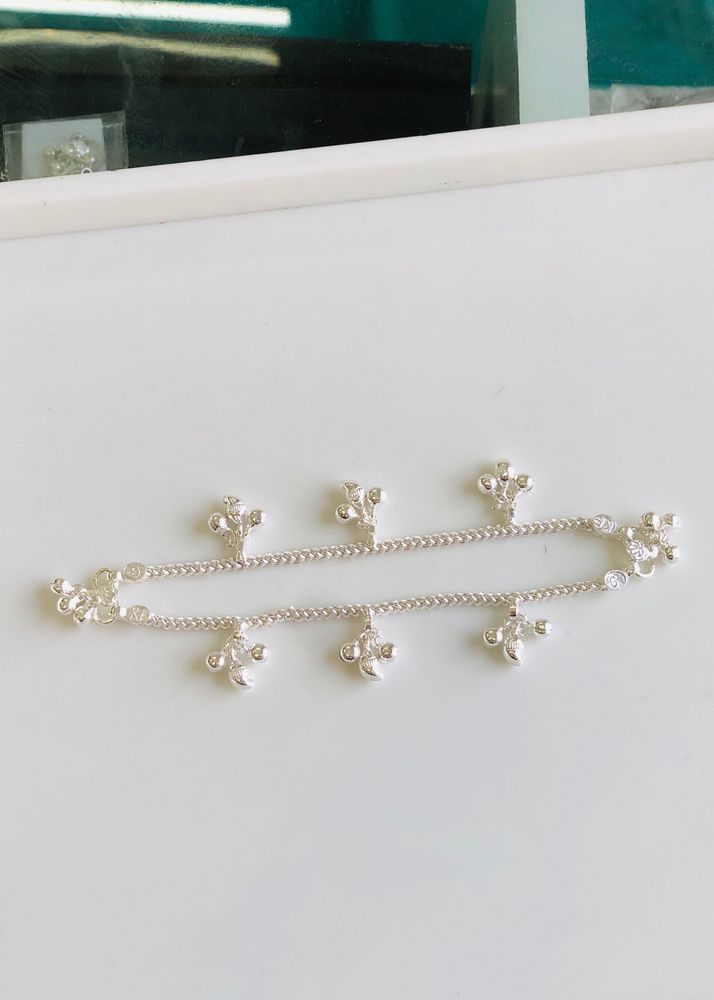 Pure Silver Kids Payal (wt:-28.100g)