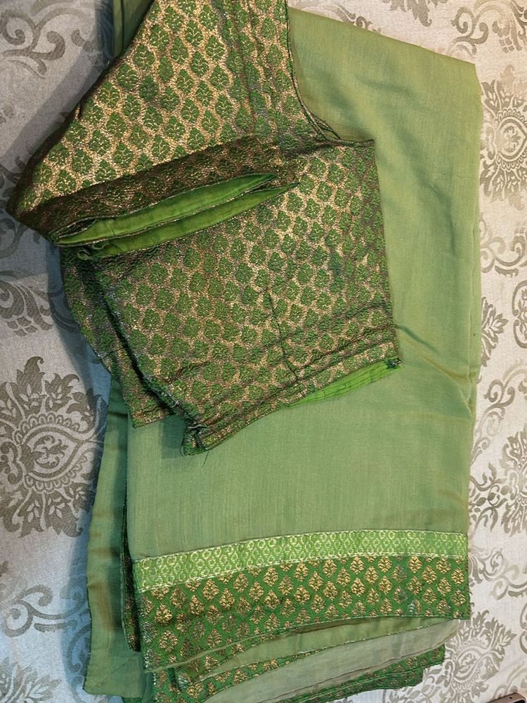 plain bordered saree