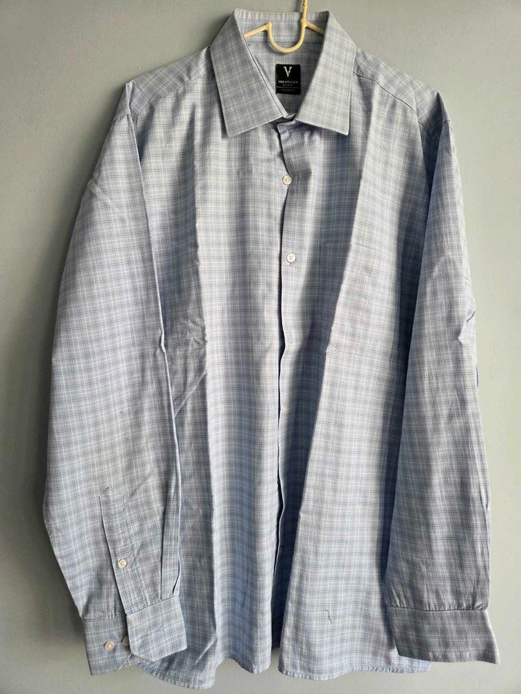 VAN HEUSEN BUISNESS Checked Pattern Shirt 42"