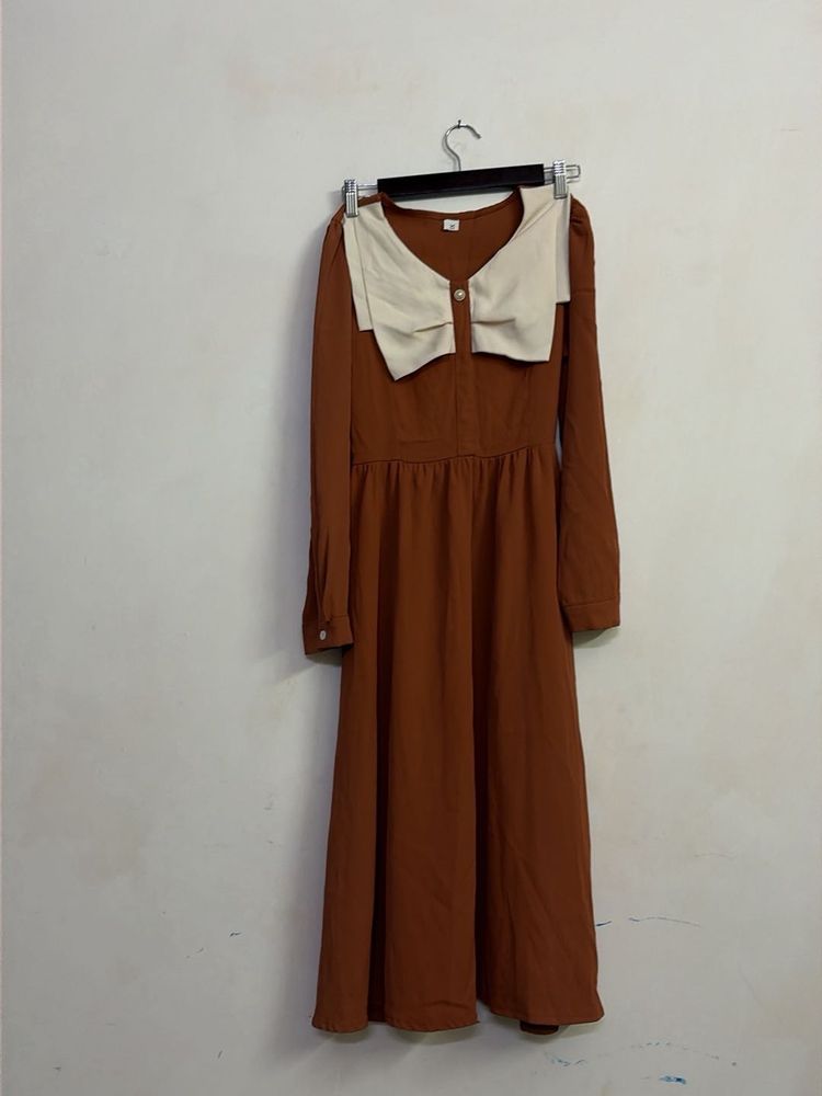 Elegant Long Sleeve Midi Dress