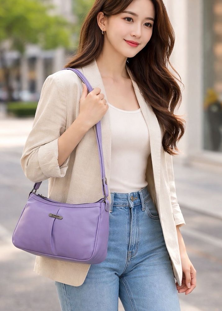 Stylish Lavender Shoulder Bag